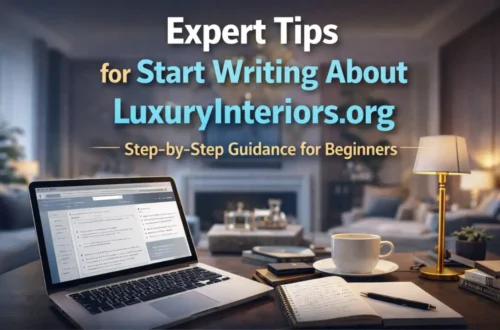for Start Writing About LuxuryInteriors.org