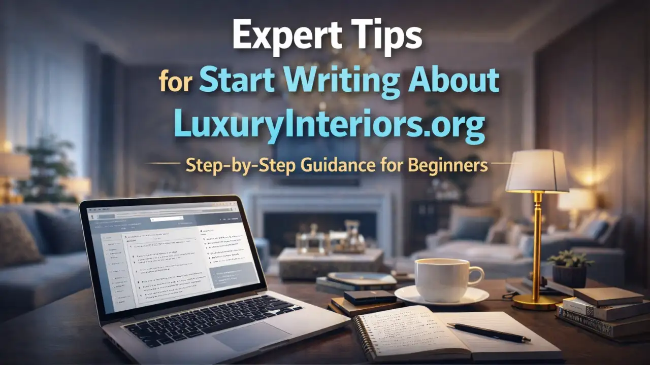 for Start Writing About LuxuryInteriors.org